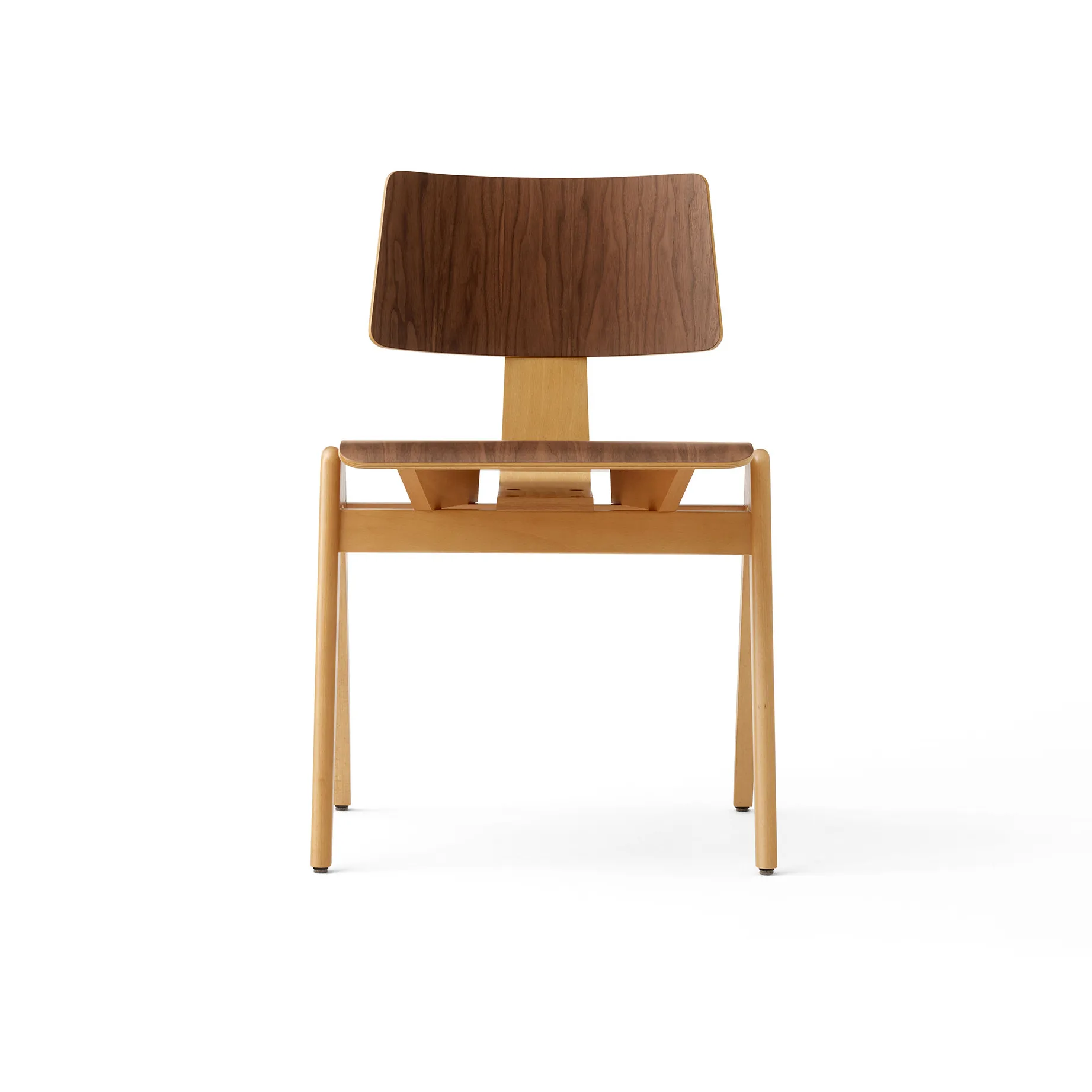 Silla auxiliar Daystak RD1, Beech-walnut &Tradition