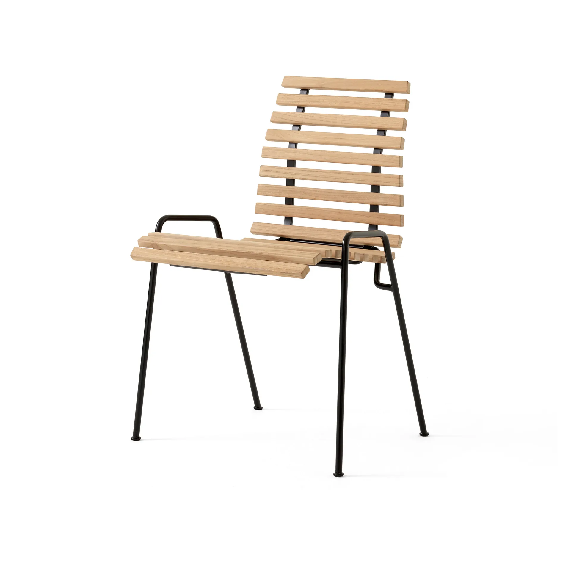 Silla auxiliar de terraza RFH RD4, Teak-black &Tradition