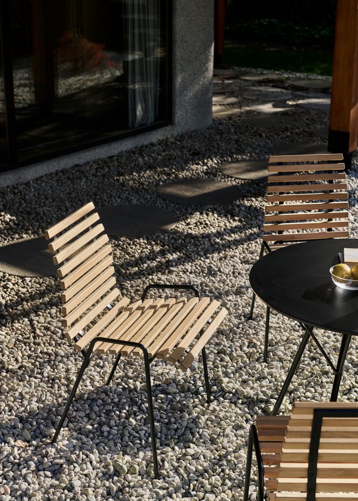 Silla auxiliar de terraza RFH RD4, Teak-black &Tradition