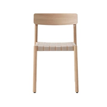 Silla Betty TK1 - Roble, asiento de lino natural trenzado - &Tradition