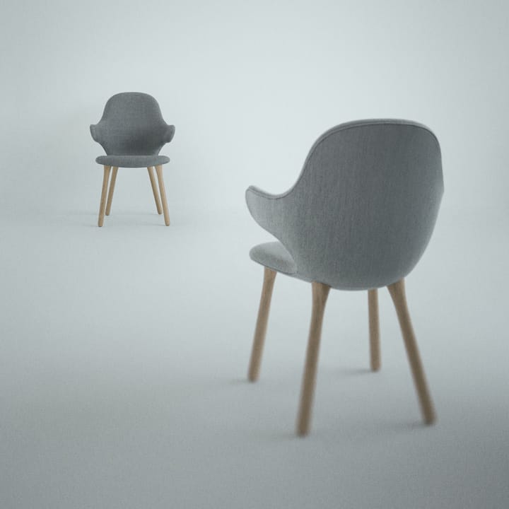 Silla Catch JH1, Balder 782 dark blue-roble negro &Tradition
