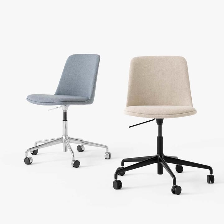 Silla de oficina Rely HW31, Hallingdal 753-base negra &Tradition