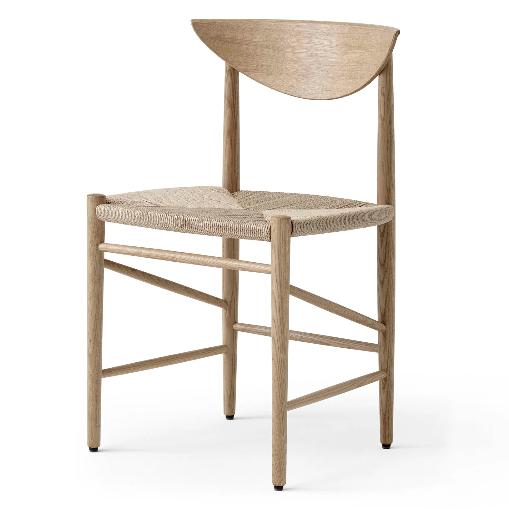 Silla Drawn HM3, Roble barnizado blanco &Tradition