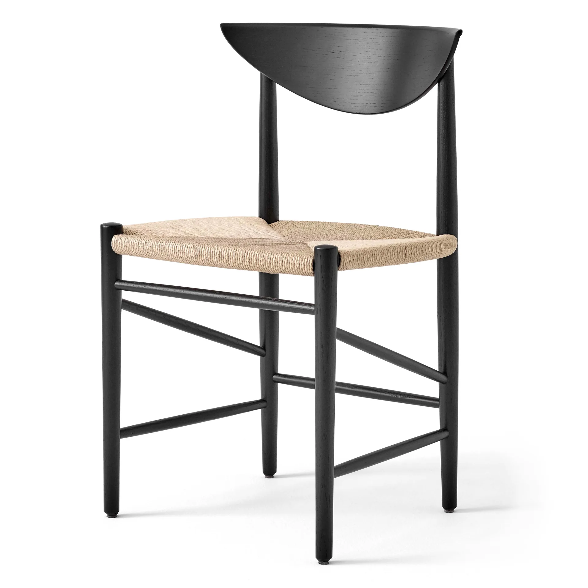 Silla Drawn HM3, roble negro &Tradition