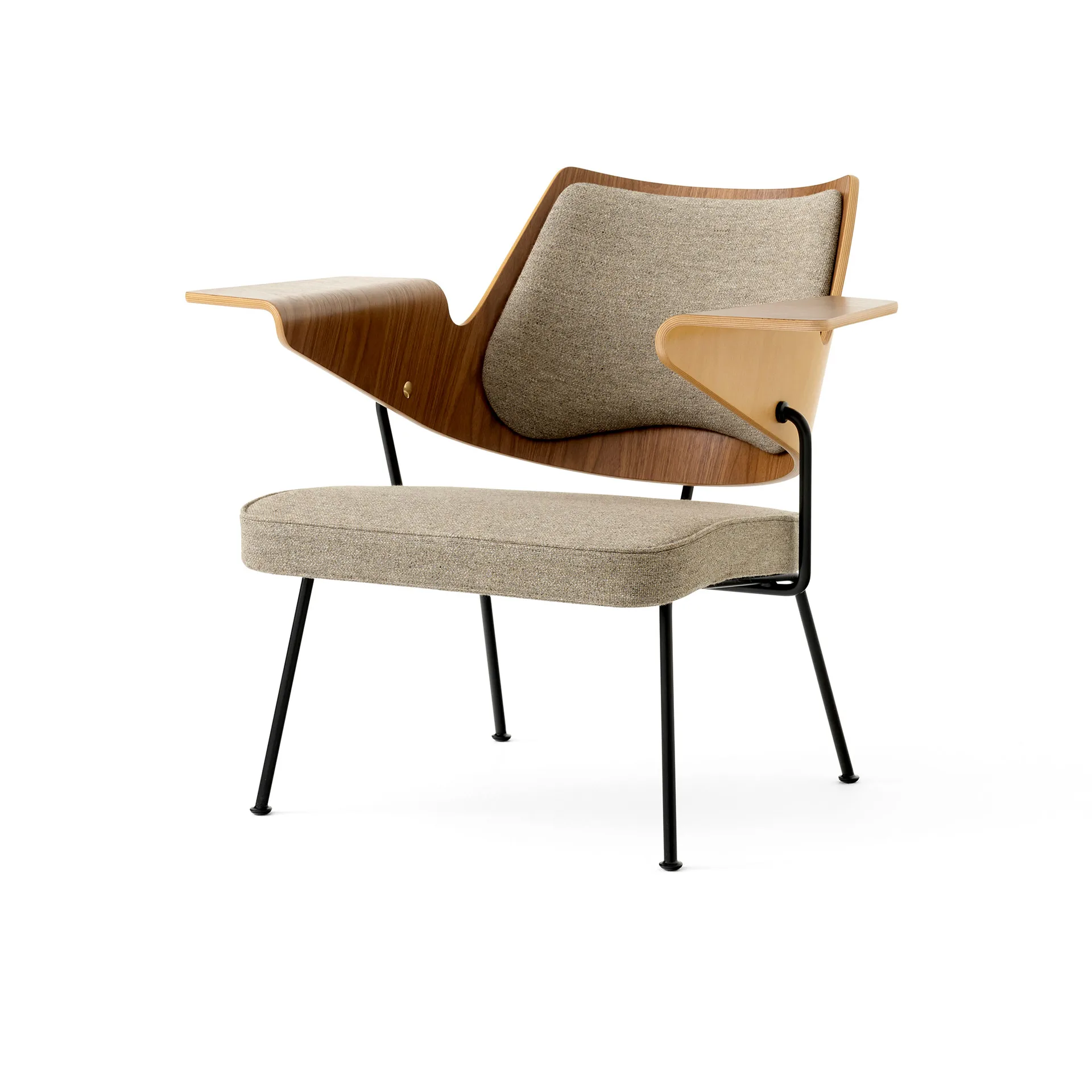 Silla lounge RFH RD8, Walnut-beech-brown &Tradition