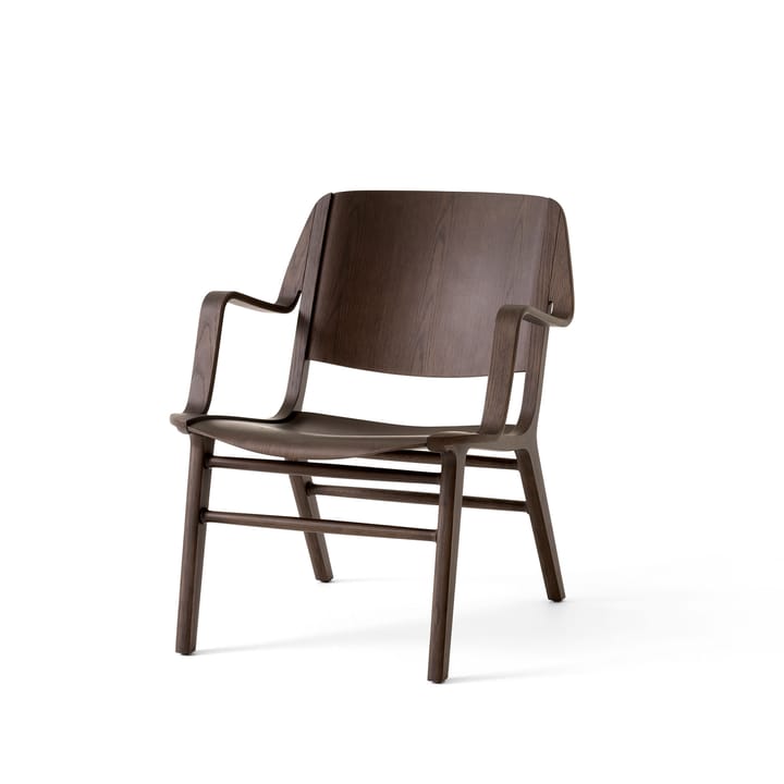 Sillón con reposabrazos AX HM11 Lounge Chair - Dark stained oak - &Tradition