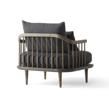Sillón Fly SC1 - Roble aceitado ahumado + tela gris - &Tradition