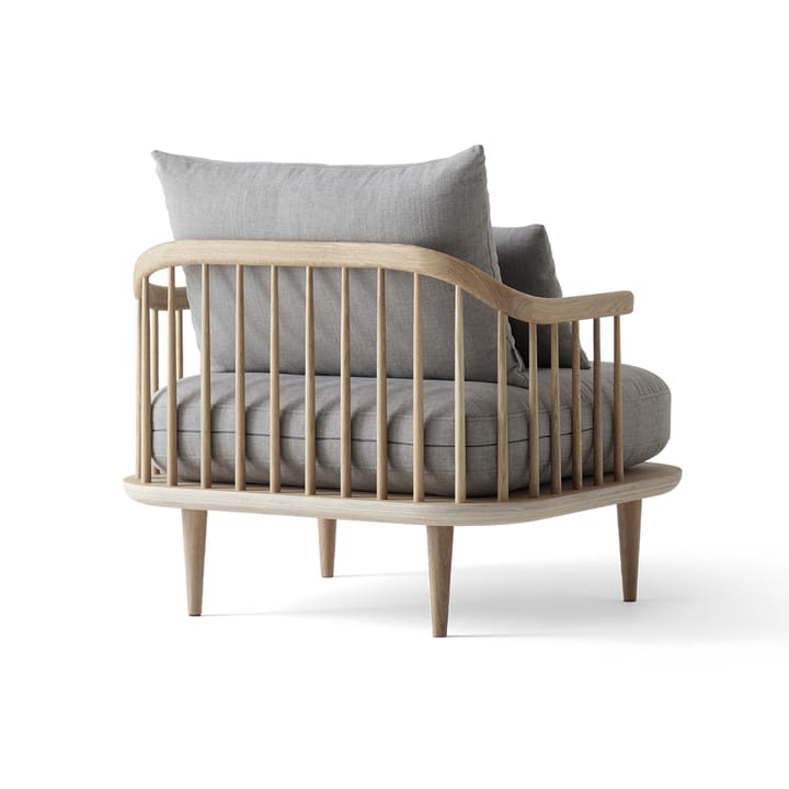 Sillón Fly SC1, Roble claro aceitado + beige tela &Tradition