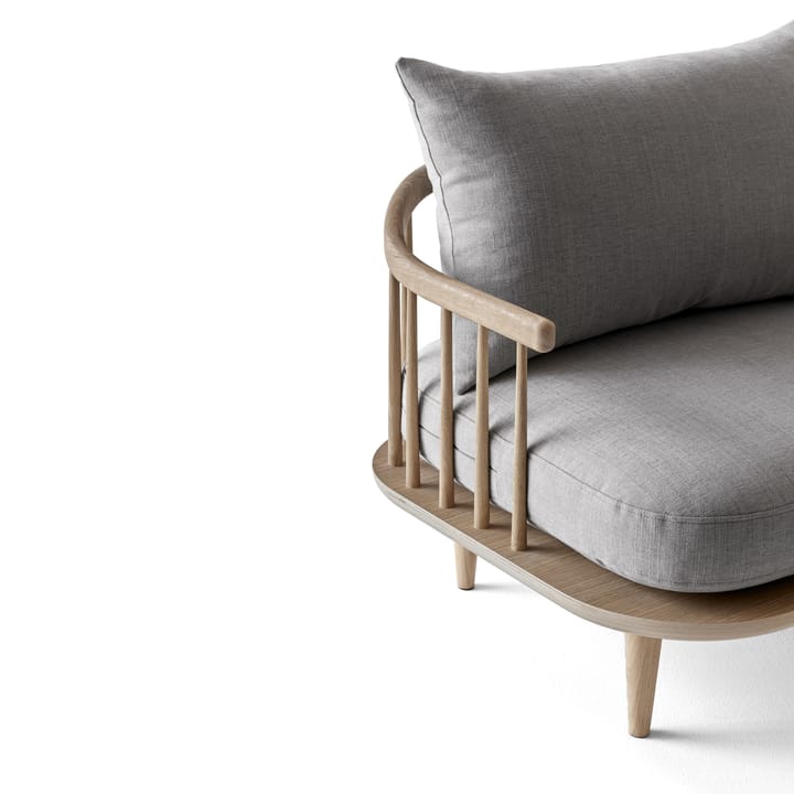 Sillón Fly SC1, Roble claro aceitado + beige tela &Tradition