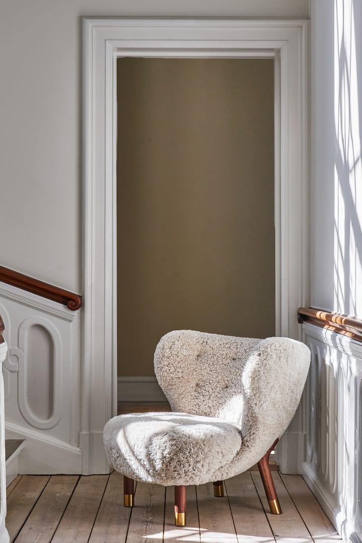 Sillón Little Petra VB1 Limited Edition, nogal, latón-Moonlight &Tradition