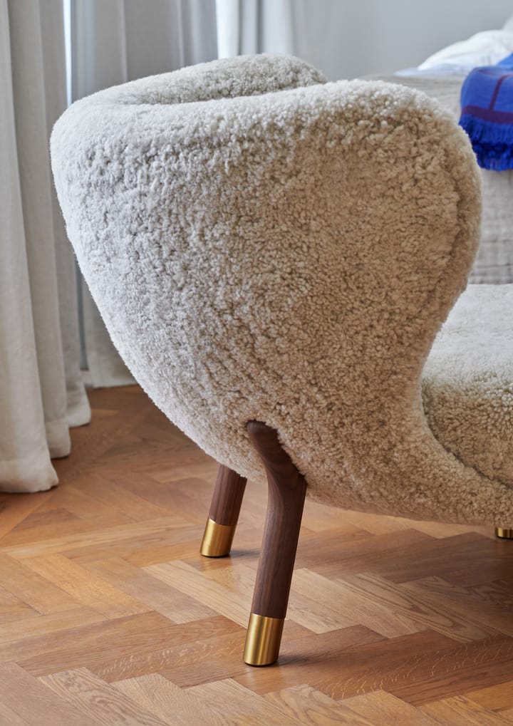 Sillón Little Petra VB1 Limited Edition, nogal, latón-Moonlight &Tradition