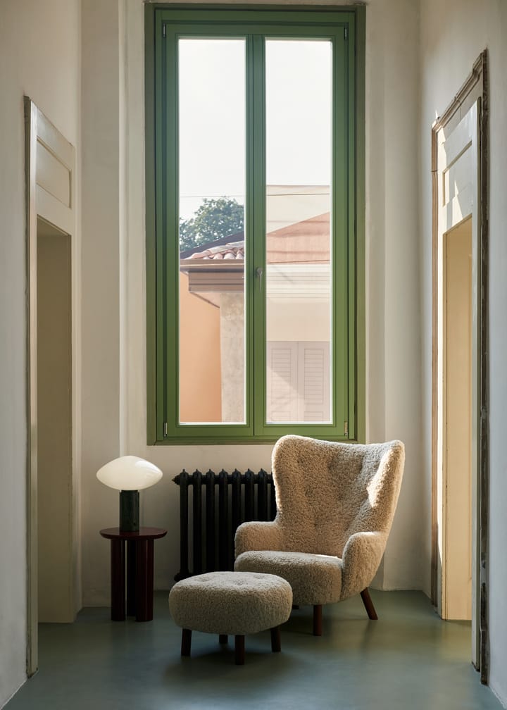 Sillón Petra VB3 High, Nogal aceitado-Sheepskin Moonlight &Tradition