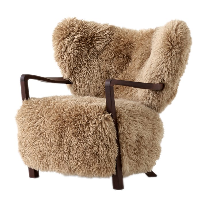 Sillón Wulff Lounge Chair ATD2 - Nogal tratado-Sheepskin honey - &Tradition