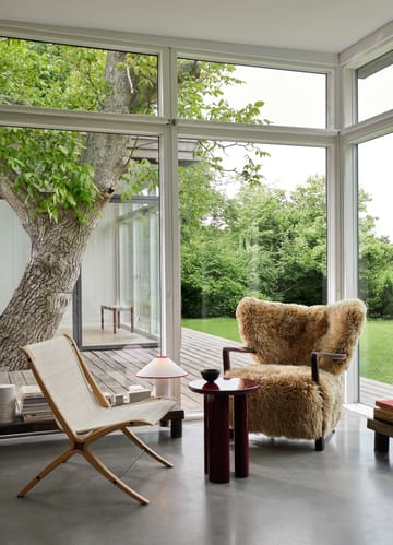 Sillón Wulff Lounge Chair ATD2 - Nogal tratado-Sheepskin honey - &Tradition