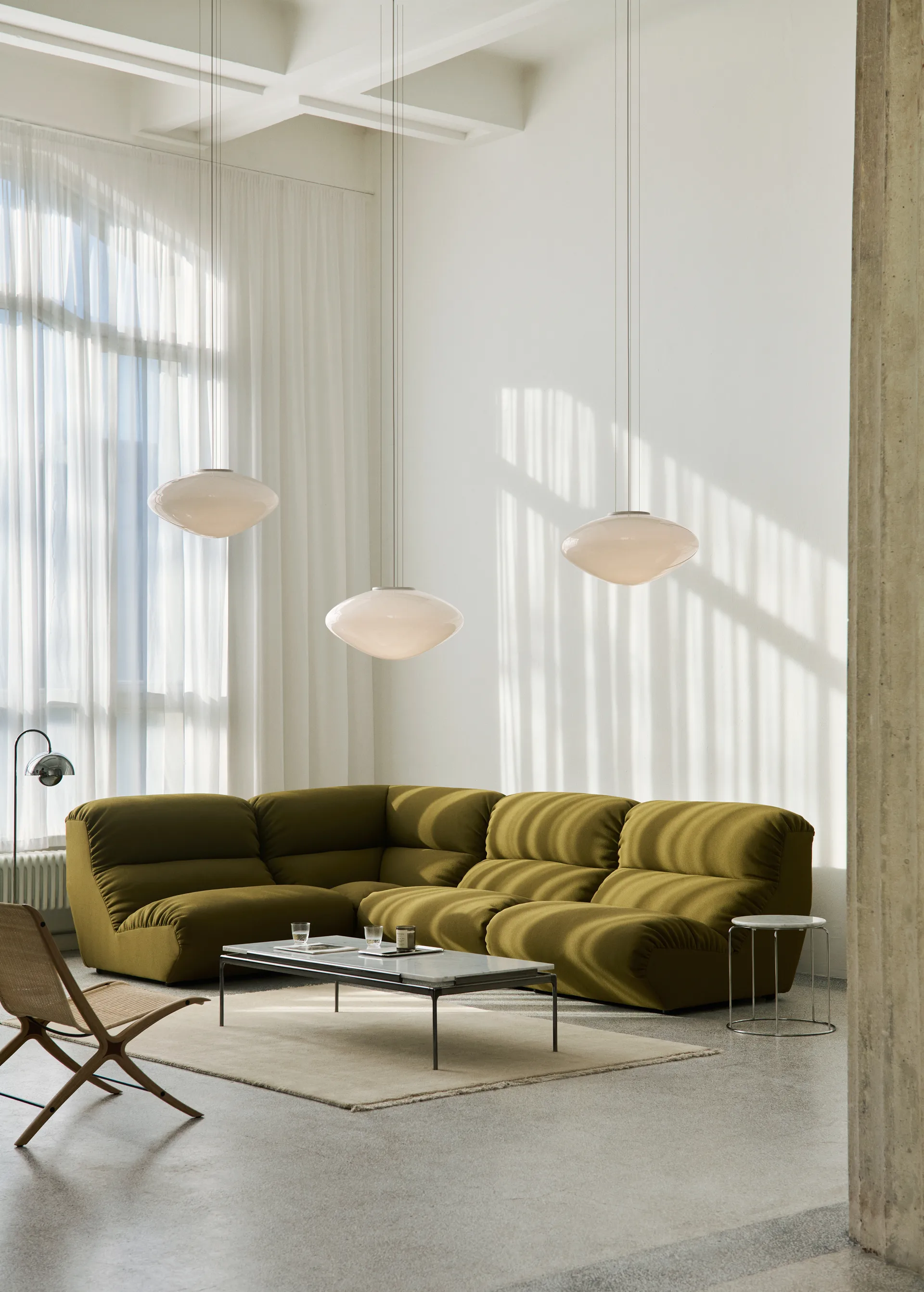 Sofá modular Hi Lo AV54 módulo central, Mylla 0971 &Tradition