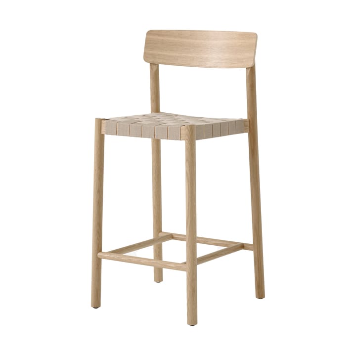 Taburete Betty TK12 Counter Chair 65 cm - Lino natural-roble lacado - &Tradition