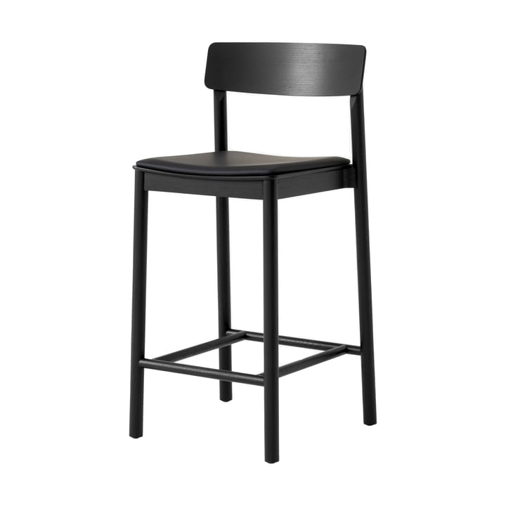 Taburete Betty TK14 Counter Chair 65 cm - Cuero negro Noble-fresno lacado negro - &Tradition