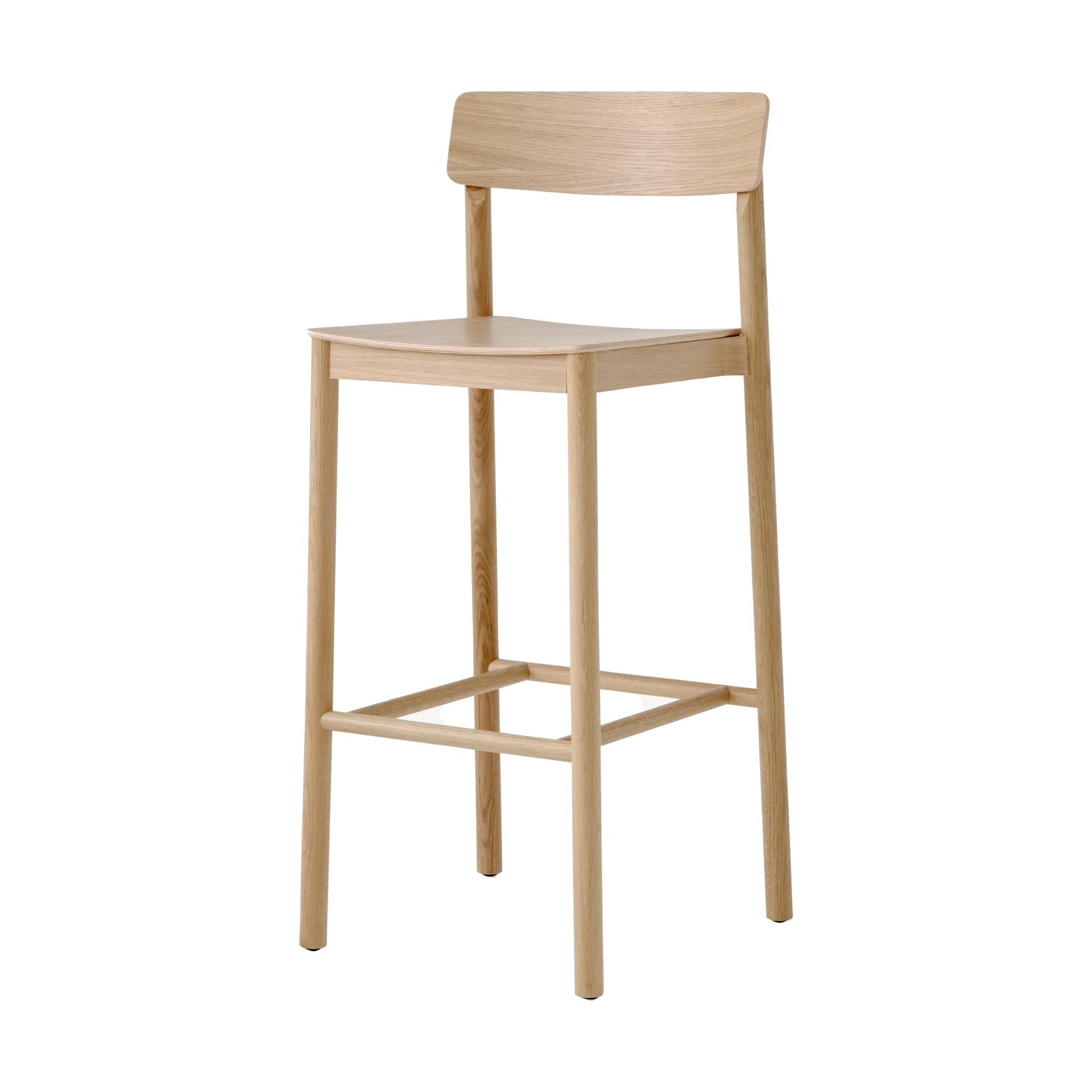 Taburete Betty TK16 Bar Chair 75 cm, Roble lacado &Tradition