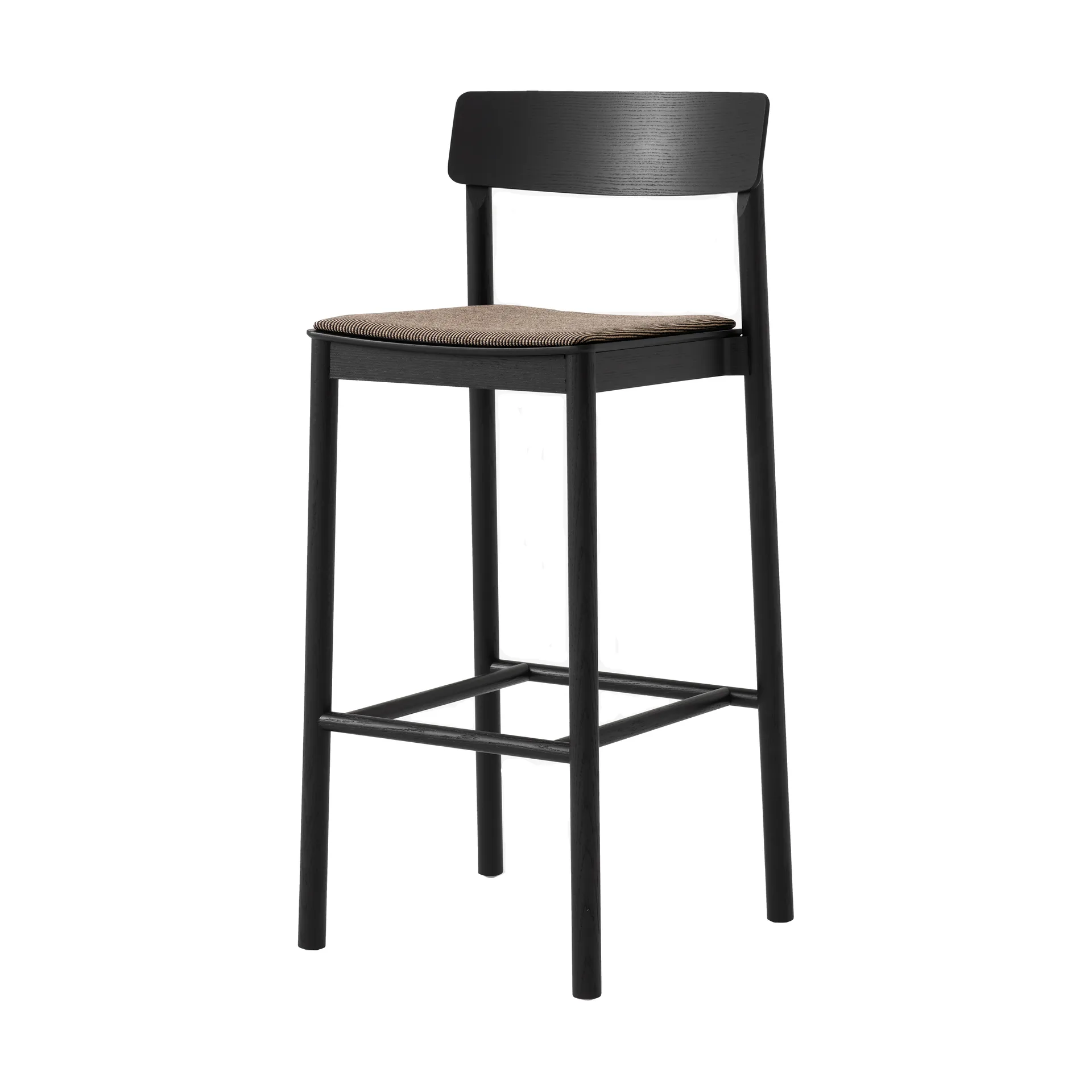 Taburete Betty TK17 Bar Chair 75 cm, Fuse 0351-fresno lacado negro &Tradition