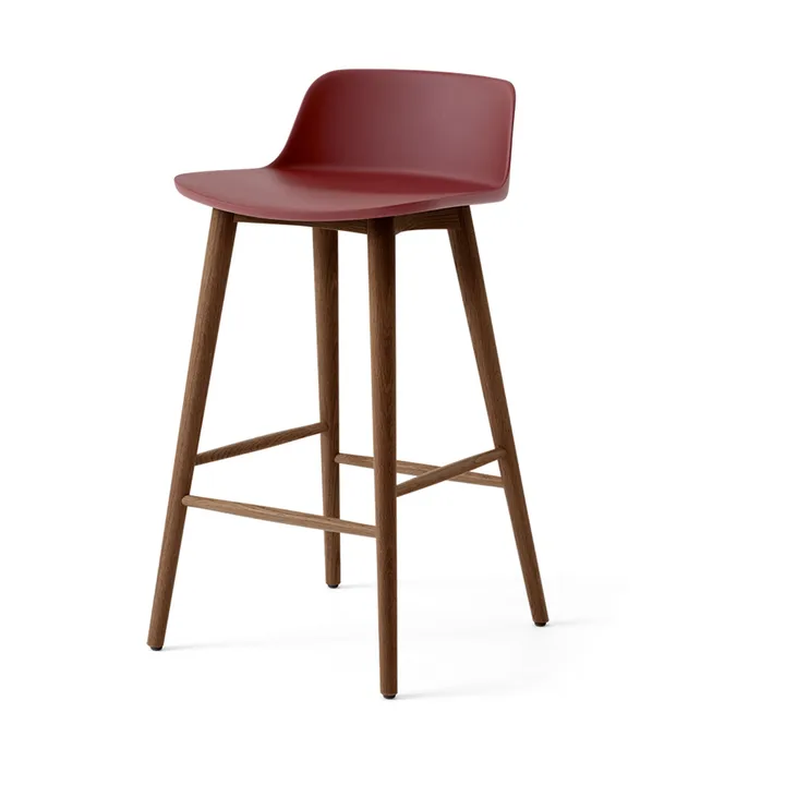 Taburete de barra Rely HW123  - Red brown-nogal lacado, 65 cm - &Tradition