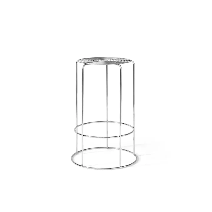 Taburete Wire VP15 - Acero inoxidable, 65 cm - &Tradition