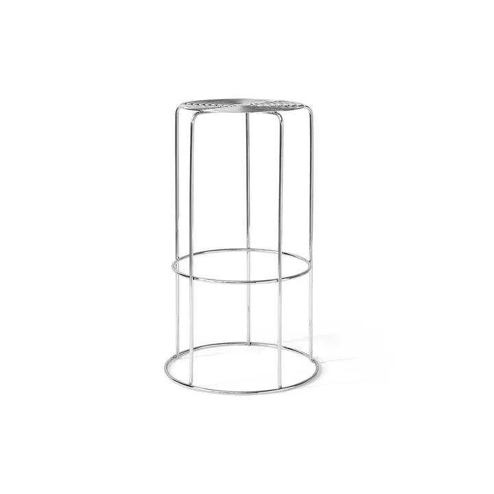 Taburete Wire VP16 - Acero inoxidable, 75 cm - &Tradition