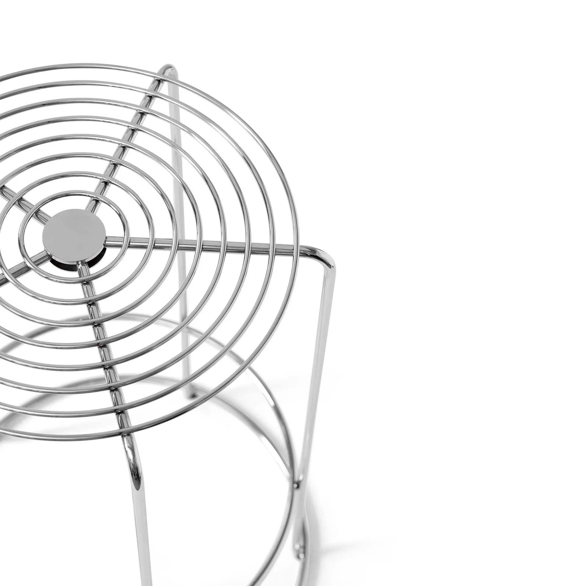 Taburete Wire VP16, Acero inoxidable, 75 cm &Tradition