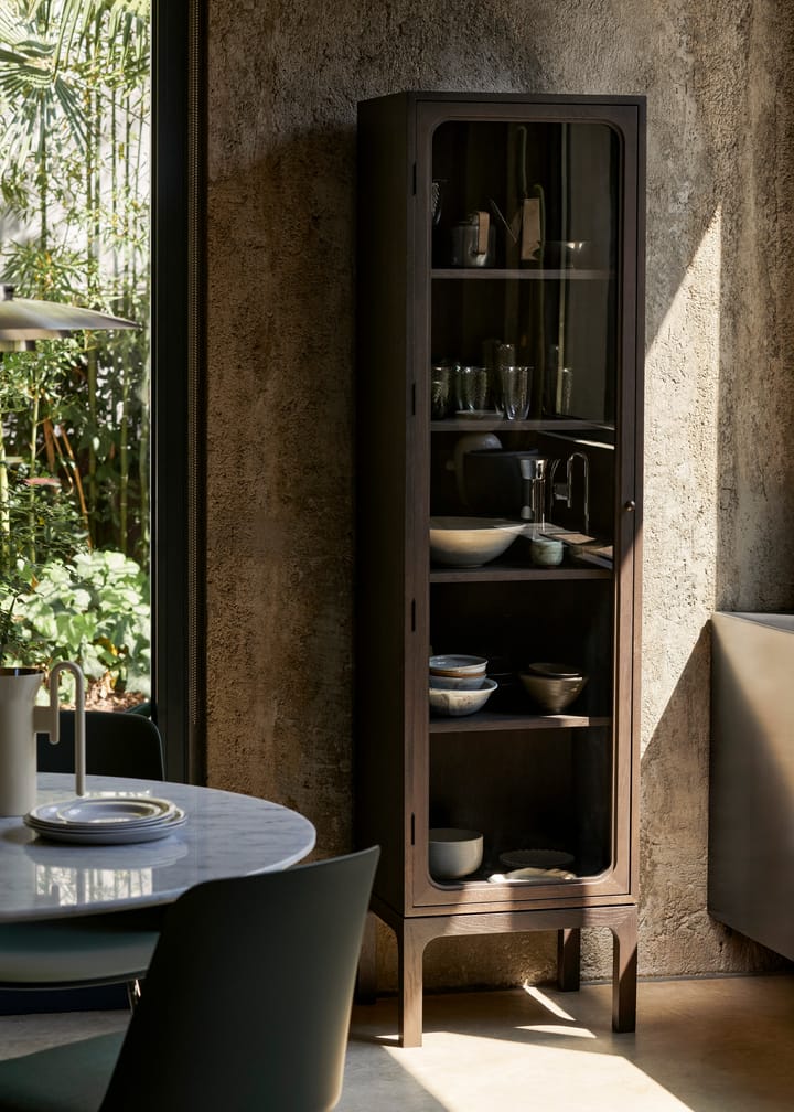 Vitrina Trace SC87 50x192x40 cm, Dark stained oak &Tradition