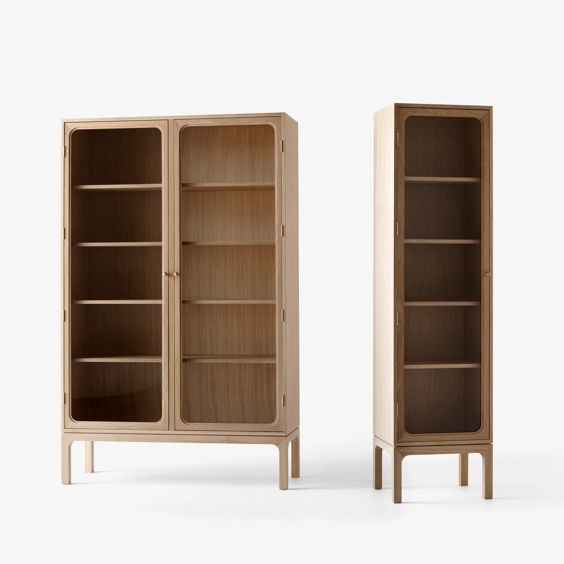 Vitrina Trace SC88 120x192x40 cm, Natural naturalal oak &Tradition