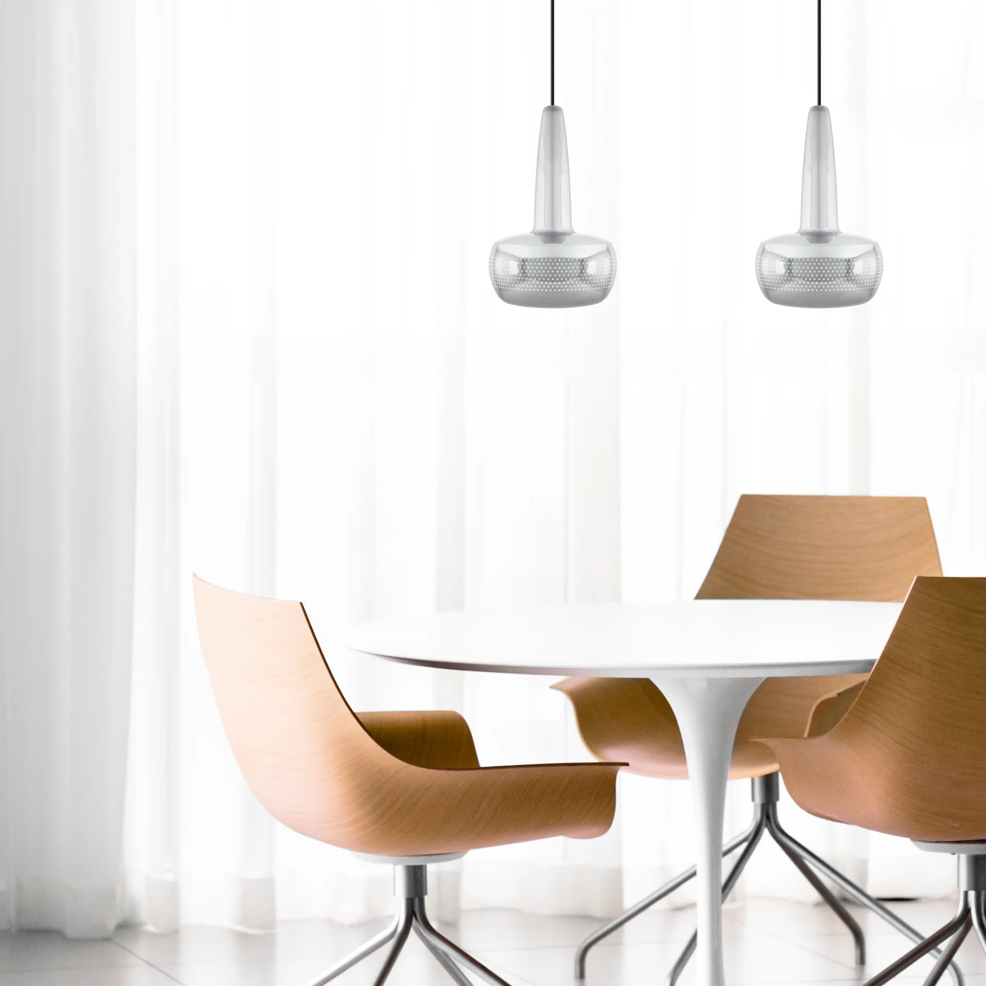 Clava Lámpara de techo Ø21,5 cm, acero pulido Umage