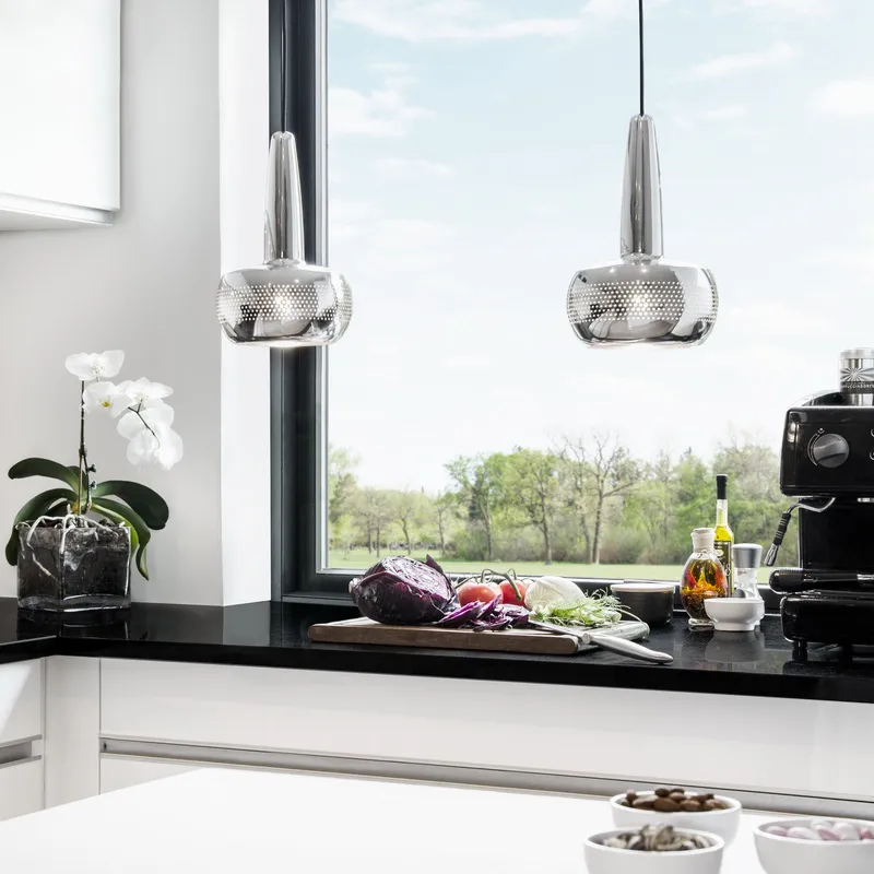 Clava Lámpara de techo Ø21,5 cm, acero pulido Umage