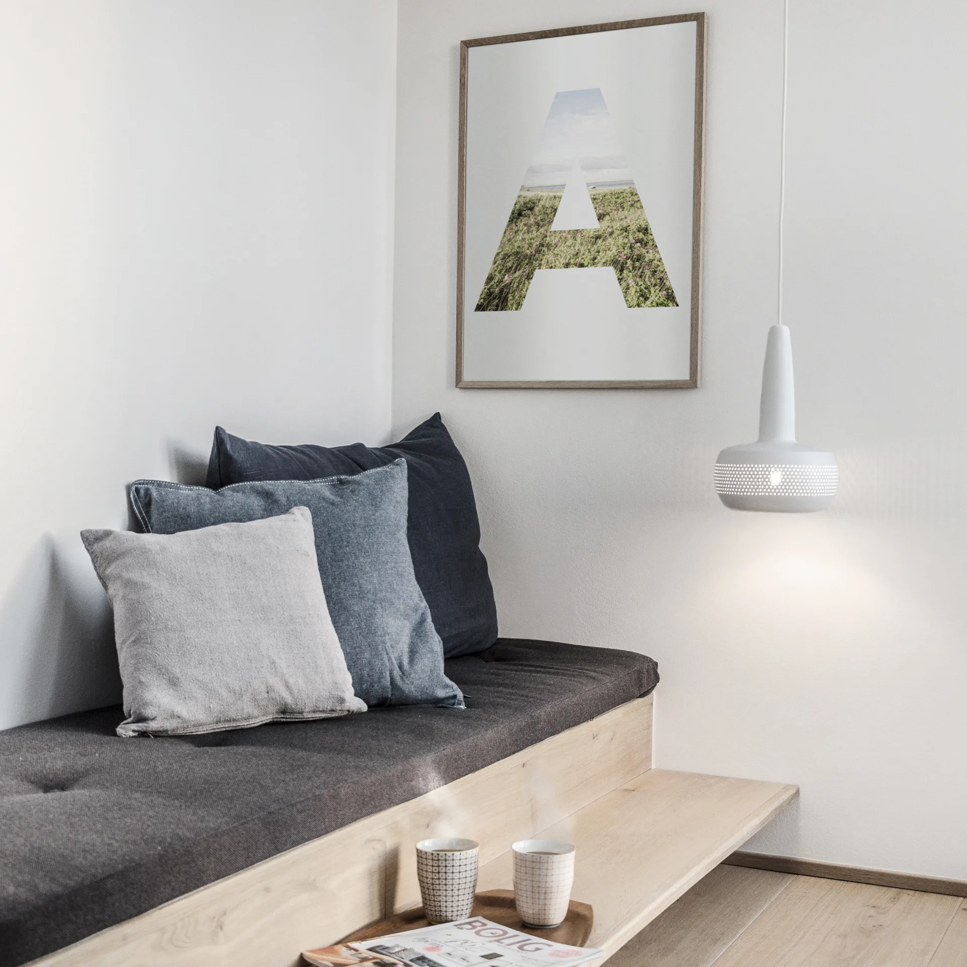 Clava Lámpara de techo Ø21,5 cm, blanco mate Umage