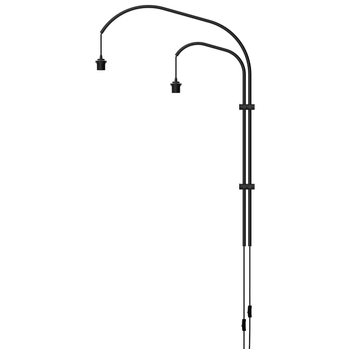 Colgador de lámpara de pared Willow doble - negro - Umage
