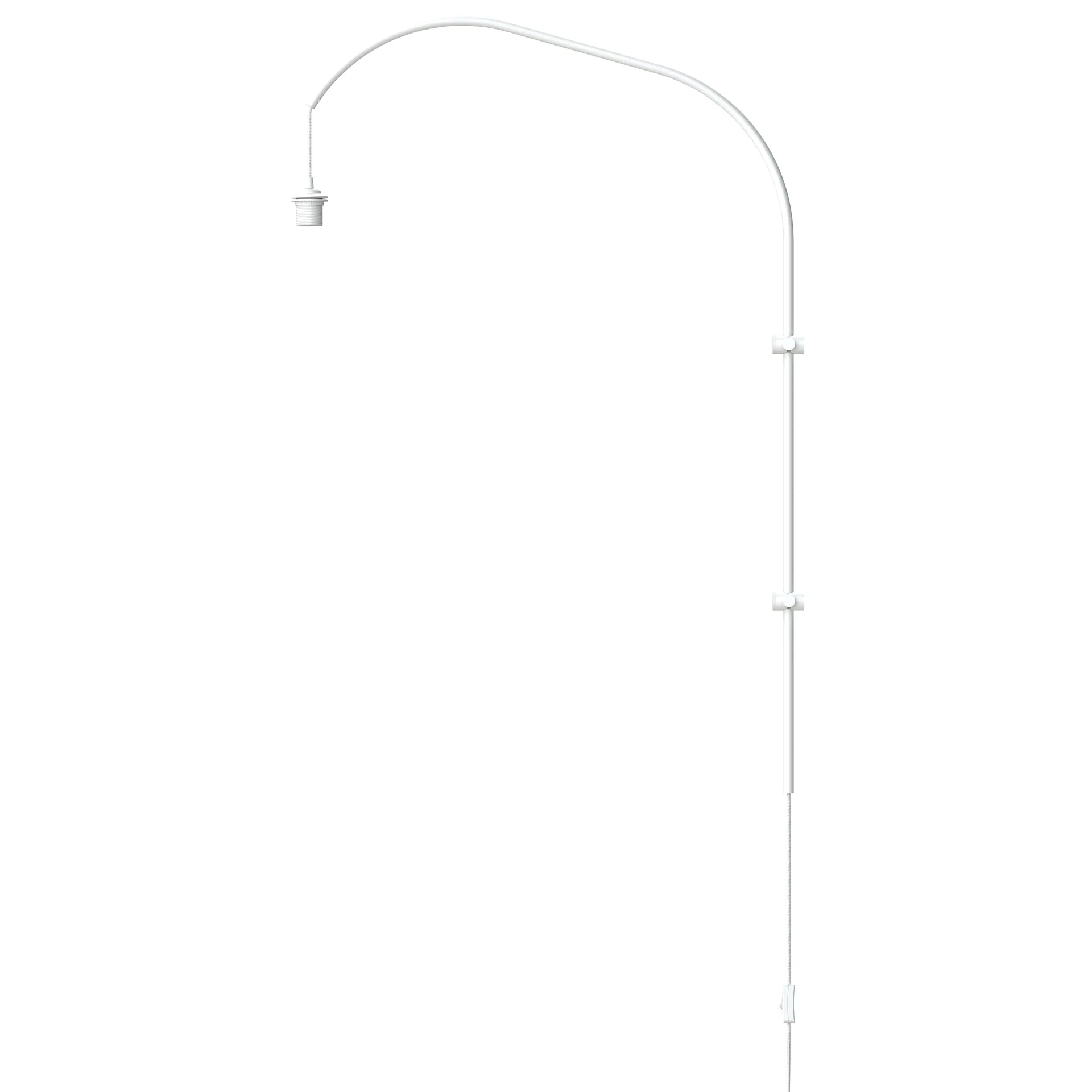 Colgador de lámpara de pared Willow simple, blanco Umage