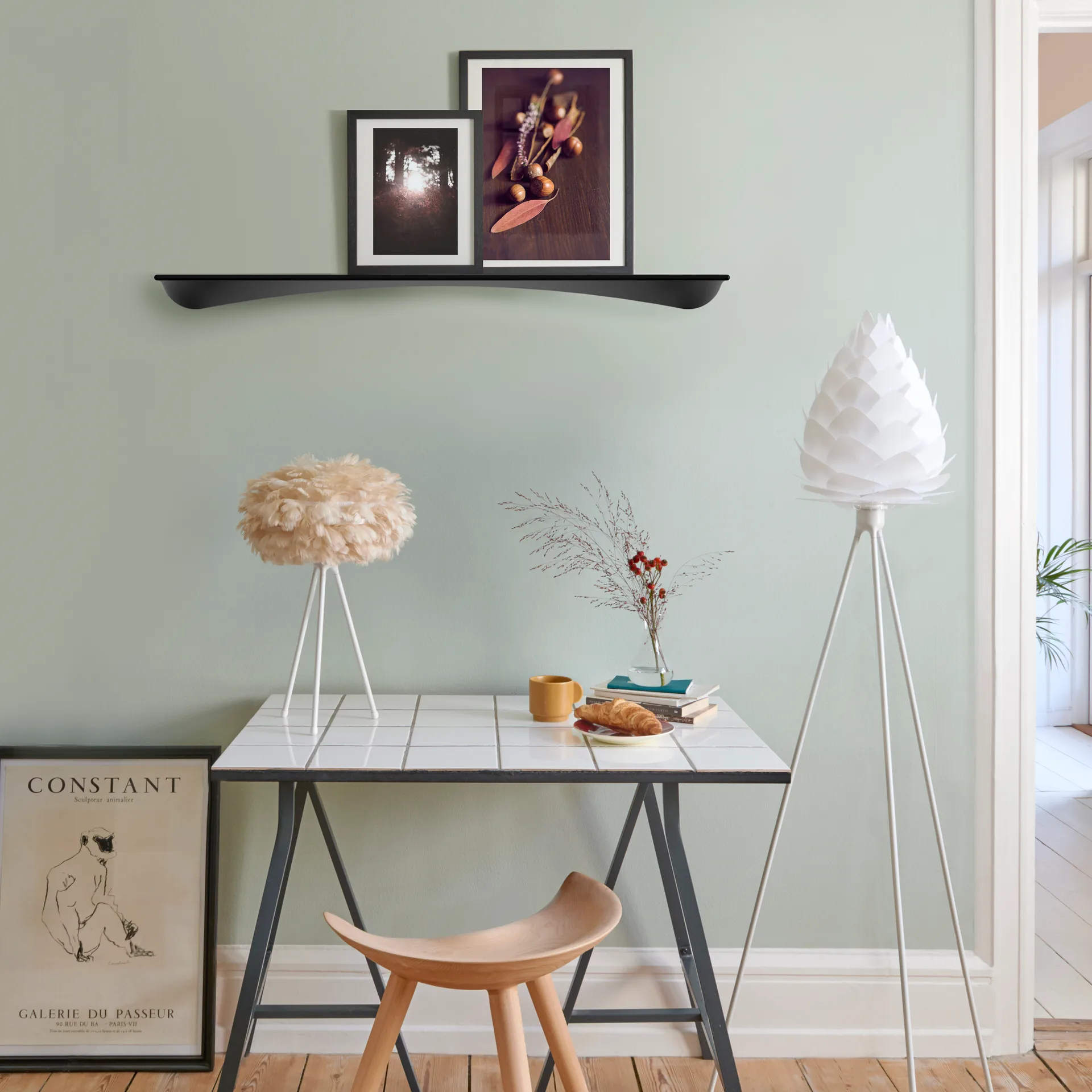 Estante Flow 98 cm, Dark ash Umage