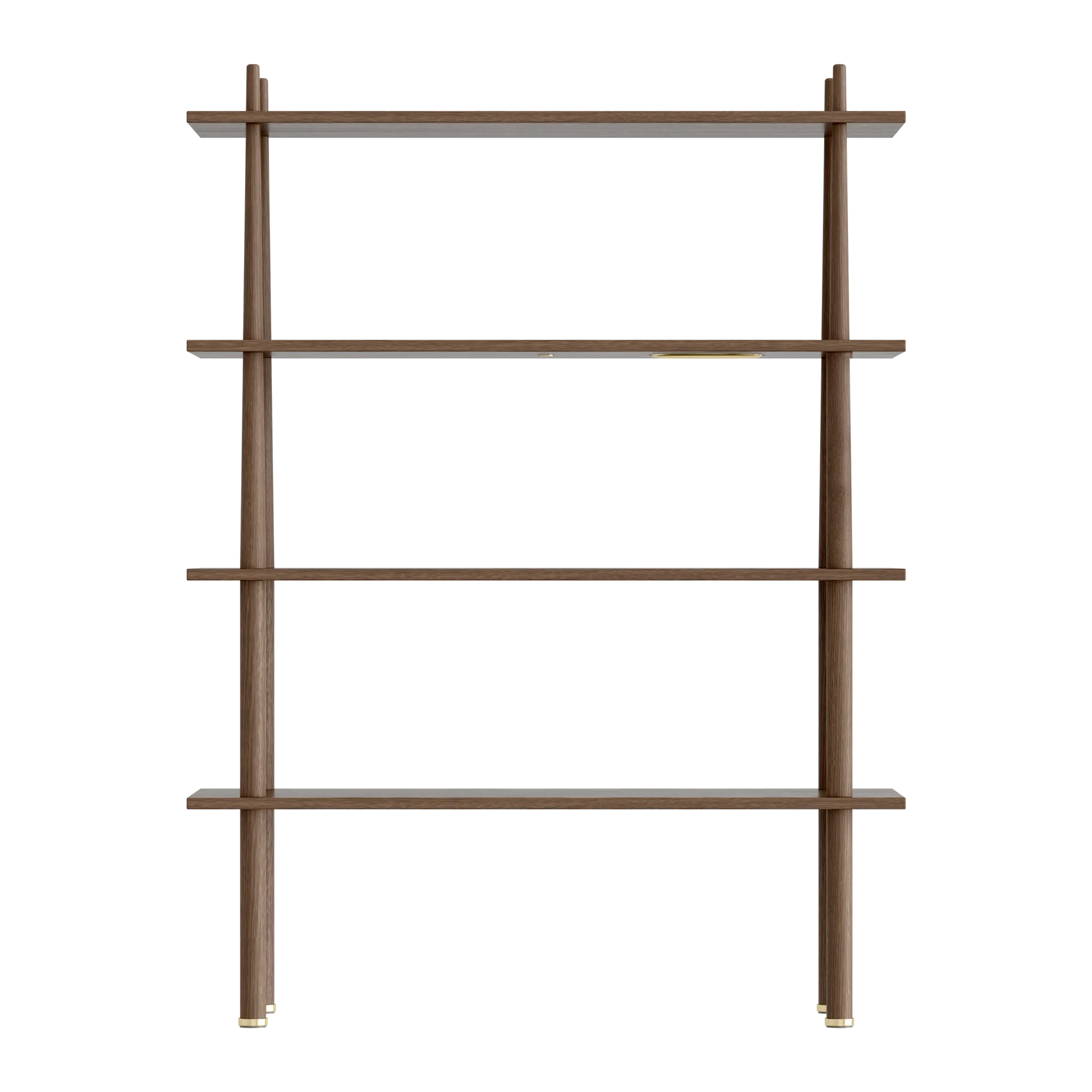 Estantería Stories con 4 estantes, Dark oak Umage