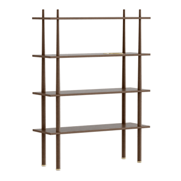 Estantería Stories con 4 estantes - Dark oak - Umage