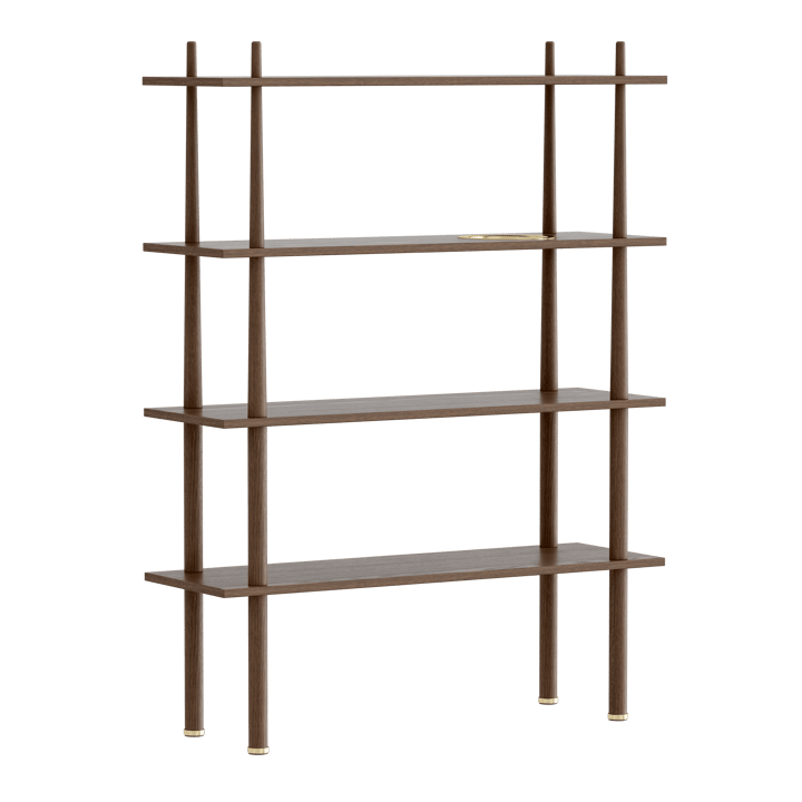 Estantería Stories con 4 estantes, Dark oak Umage