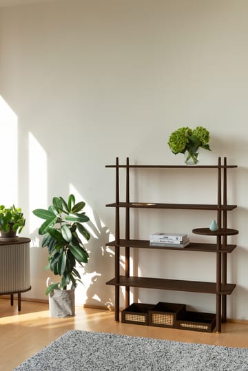 Estantería Stories con 4 estantes - Dark oak - Umage
