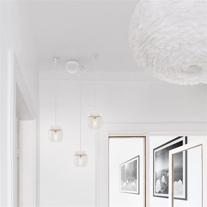 Florón de techo Cannonball con 3 cables, blanco Umage