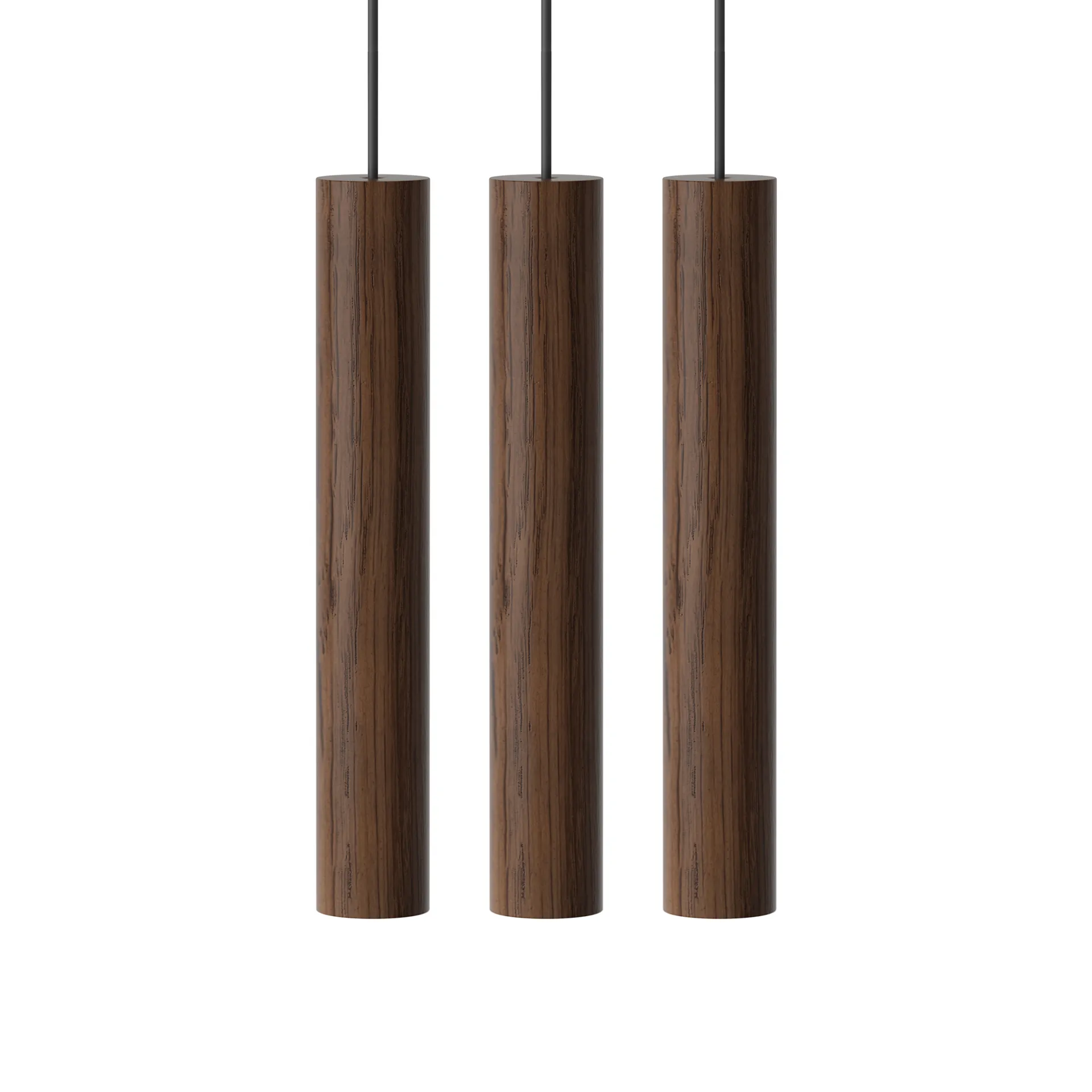 Lámpara 3 Chimes, oscuro roble Umage