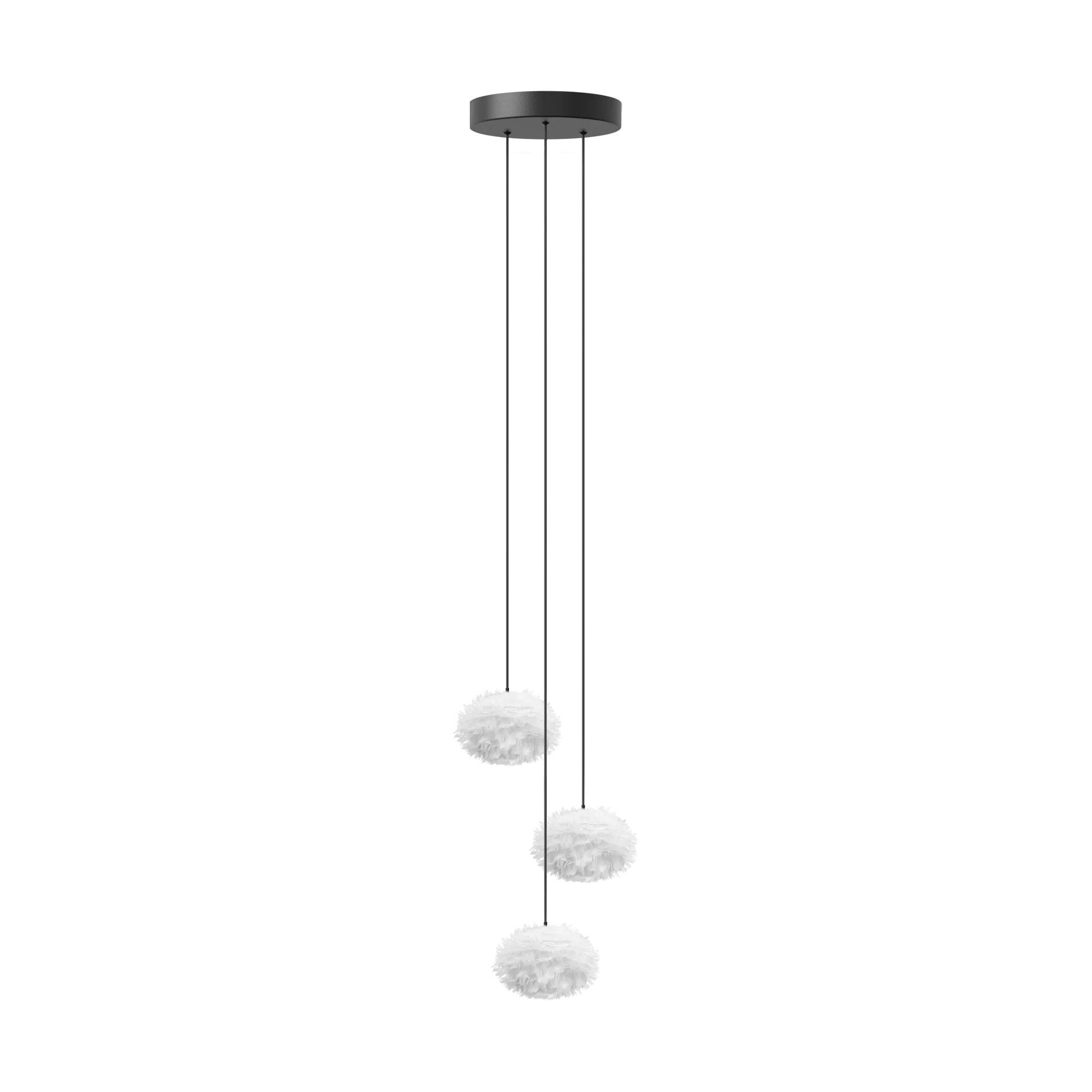 Lámpara colgante Eos Nano, Blanco, cluster 3 Umage