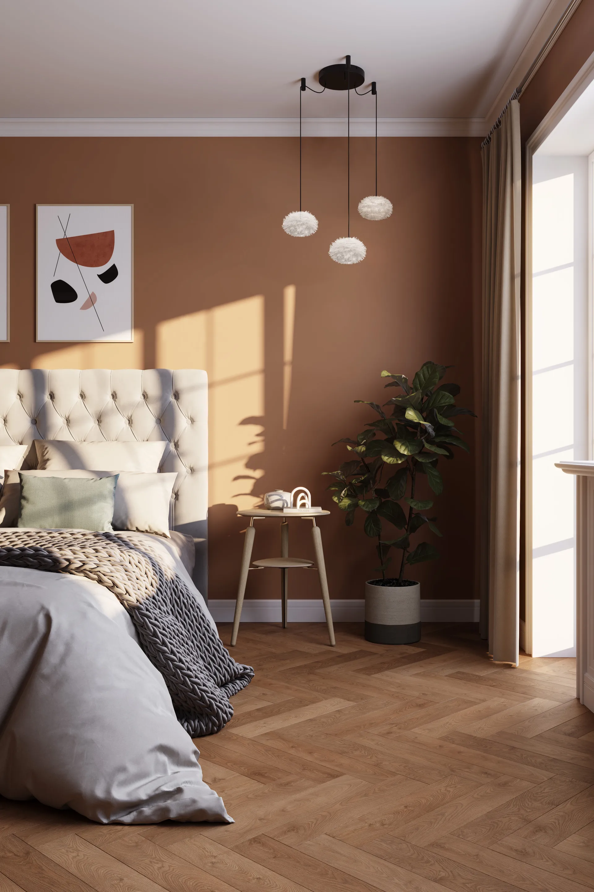 Lámpara colgante Eos Nano, Blanco, cluster 3 Umage