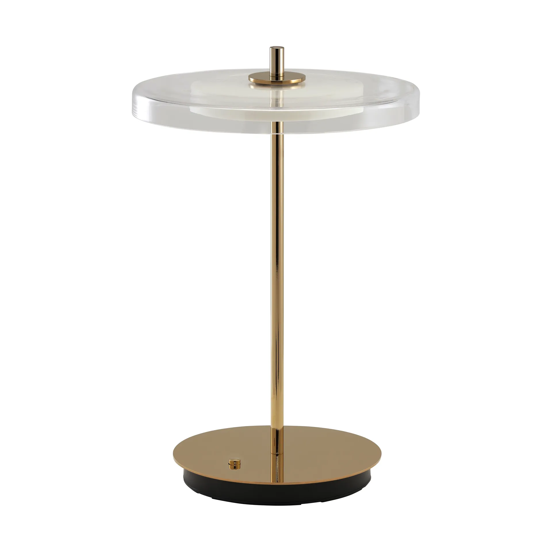 Lámpara de mesa Asteria Move, Latón pulido acabado en vidrio Umage