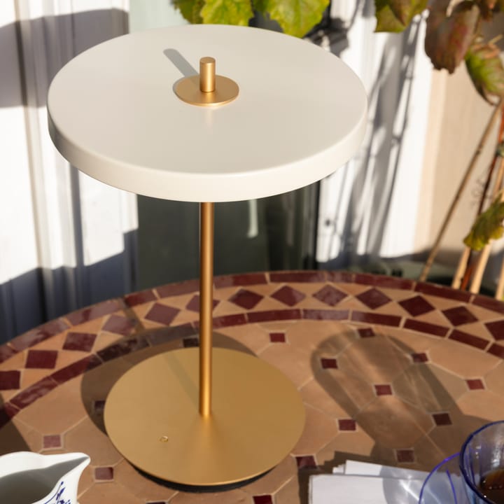 Lámpara de mesa Asteria Move, Pearl white Umage