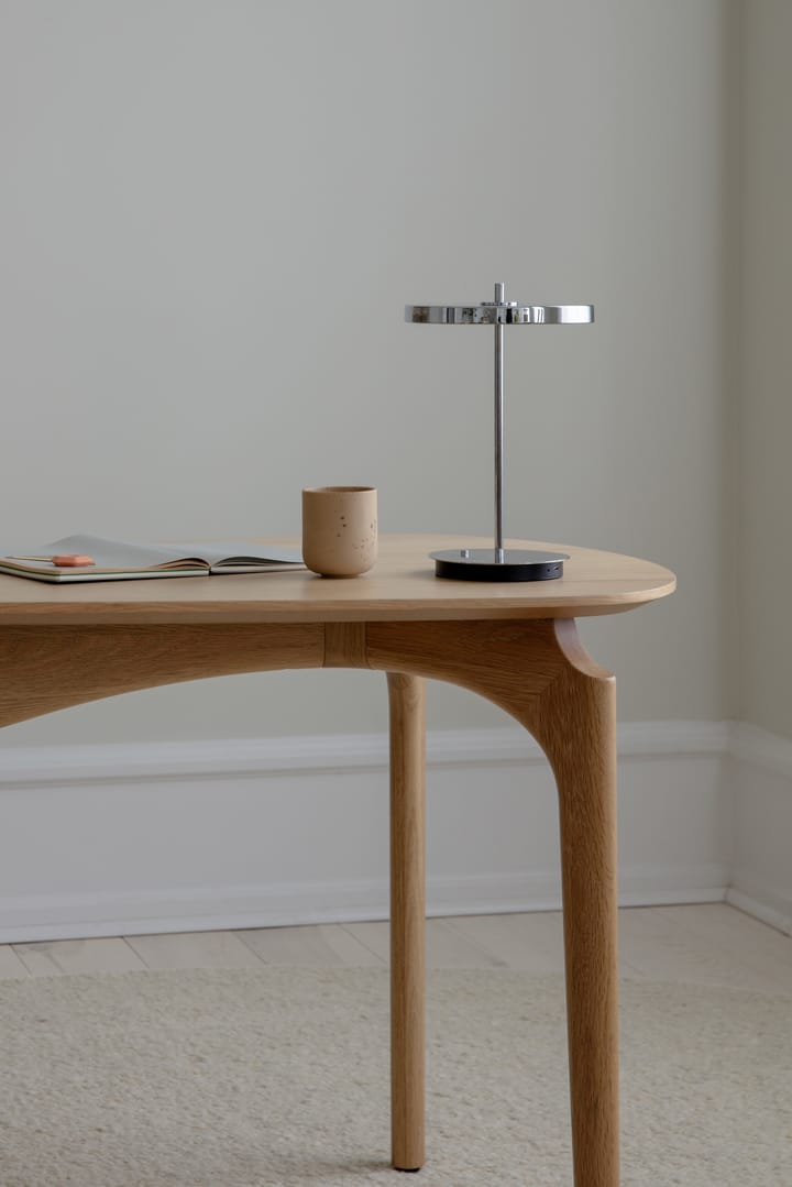 Lámpara de mesa Asteria Move, Polished steel Umage