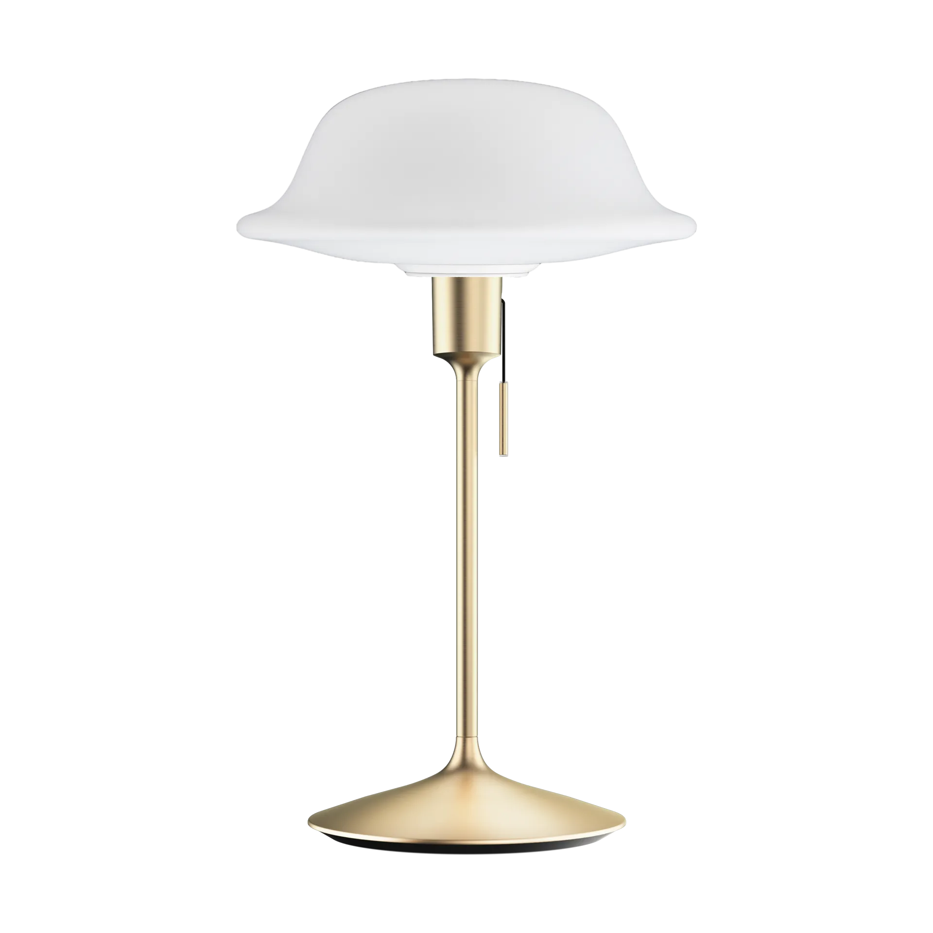 Lámpara de mesa Butler, Blanco - Latón cepillado Umage