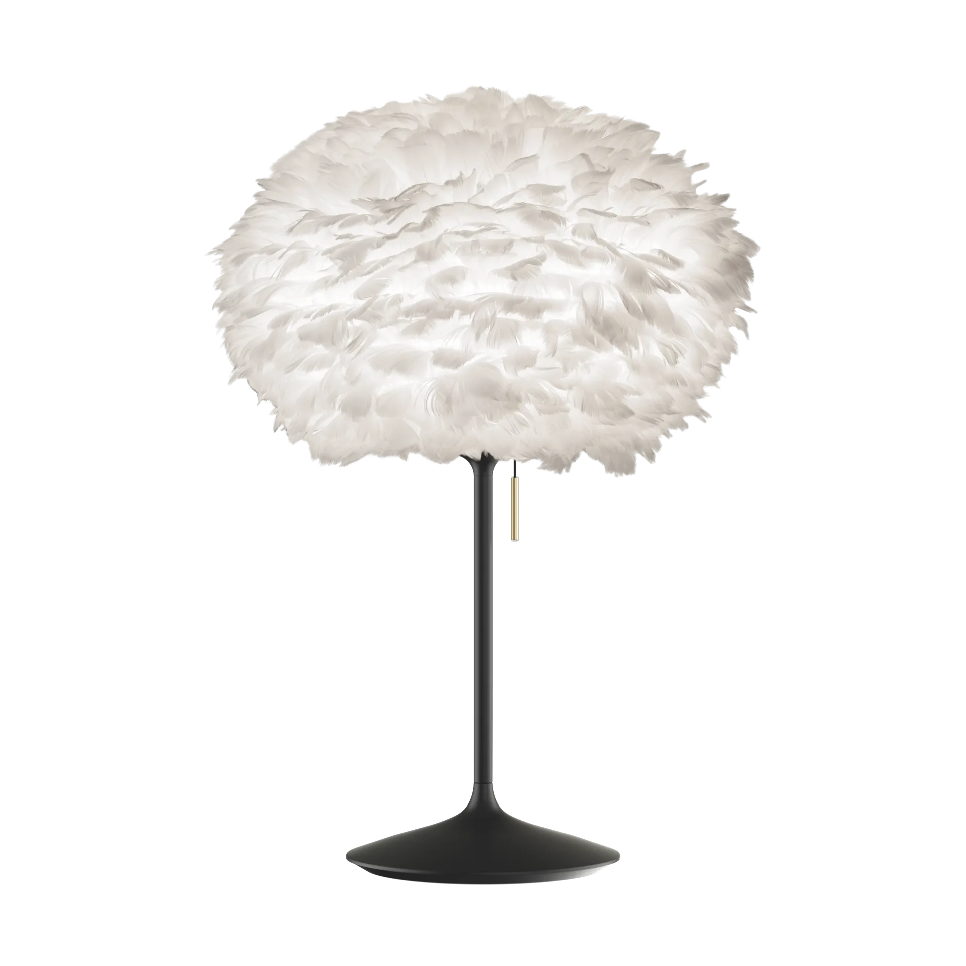 Lámpara de mesa Eos mediana, Blanco-Negro Umage