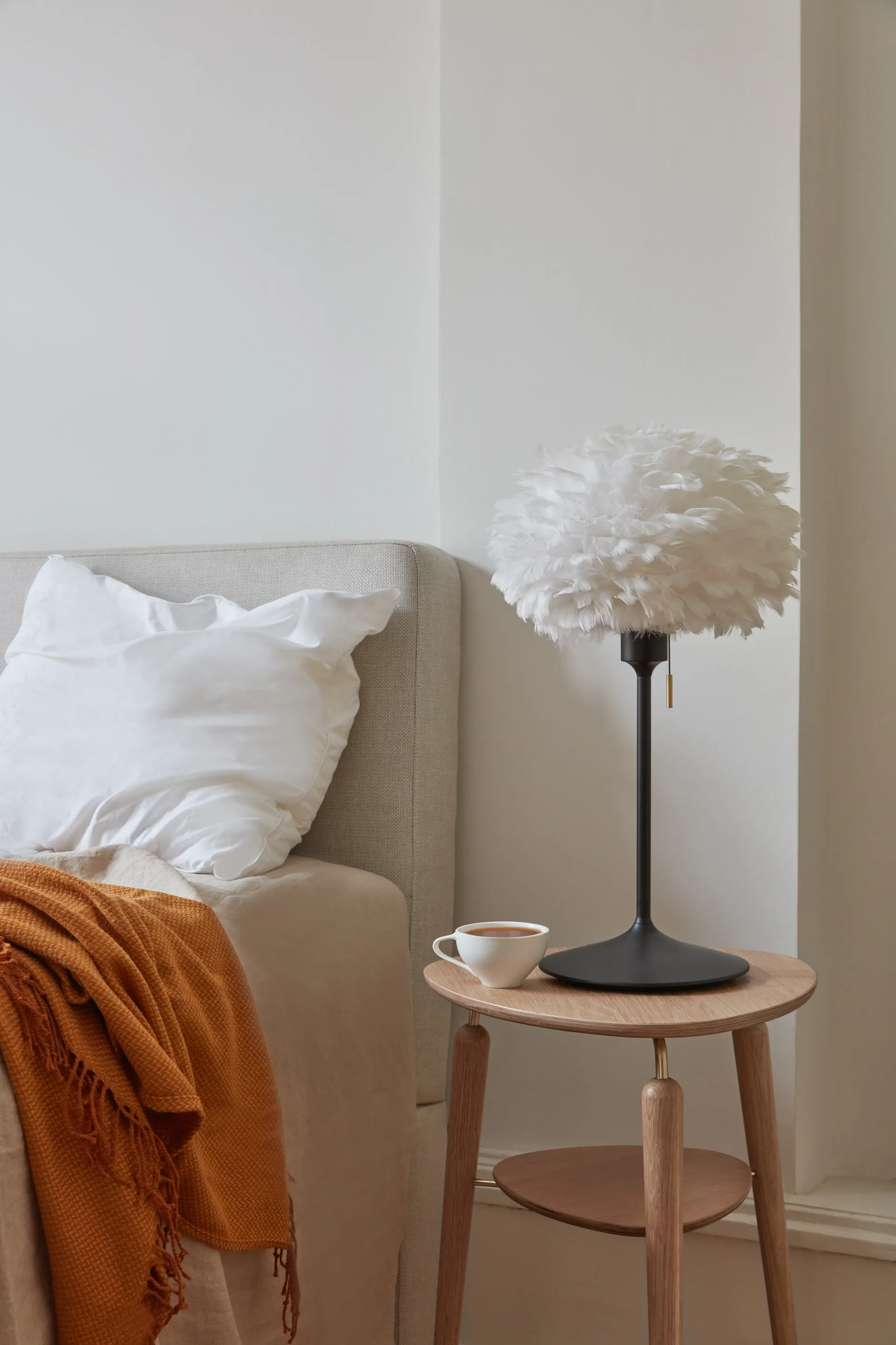 Lámpara de mesa Eos mini, Blanco-Negro Umage