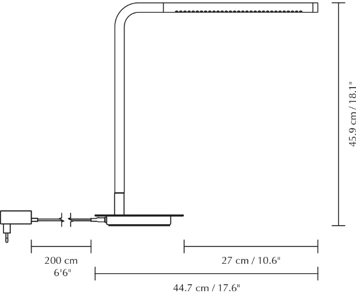 Lámpara de mesa Omni Table, Black Umage